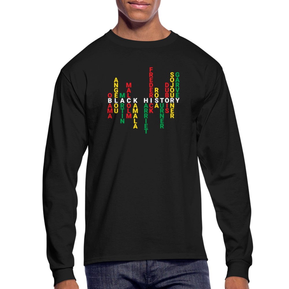 Black History Makers - Men's Long Sleeve T-Shirt - black