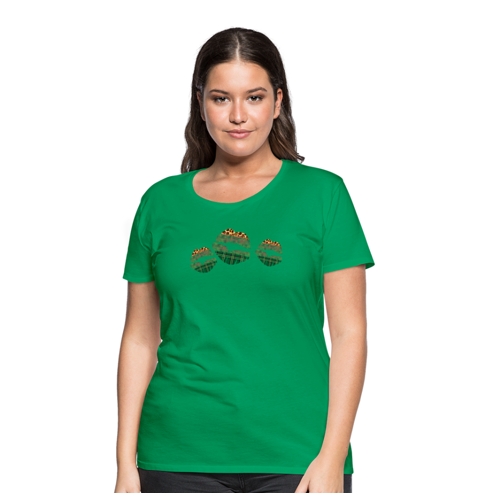 Wild Kiss - Women’s Premium T-Shirt - kelly green