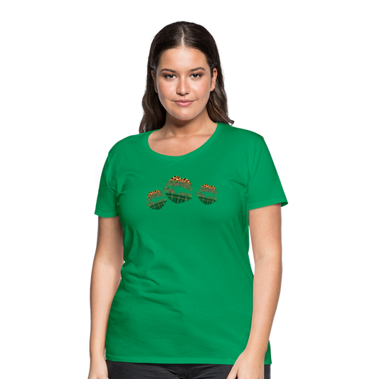 Wild Kiss - Women’s Premium T-Shirt - kelly green