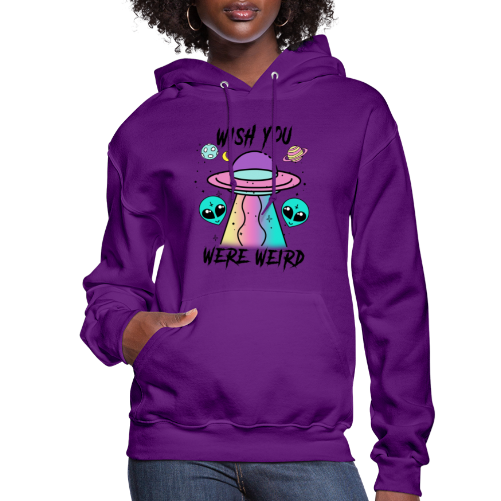 Weird Alien - Women's Hoodie - purple