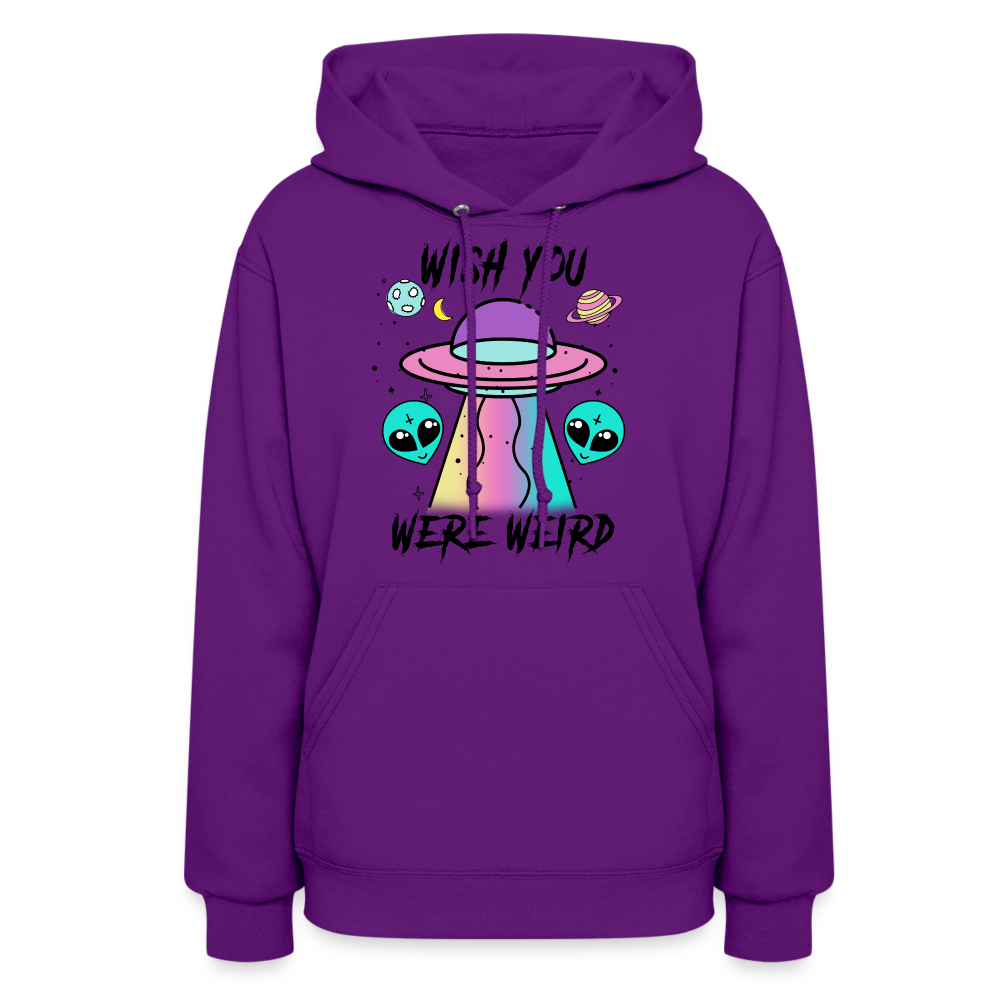 Weird Alien - Women's Hoodie - purple