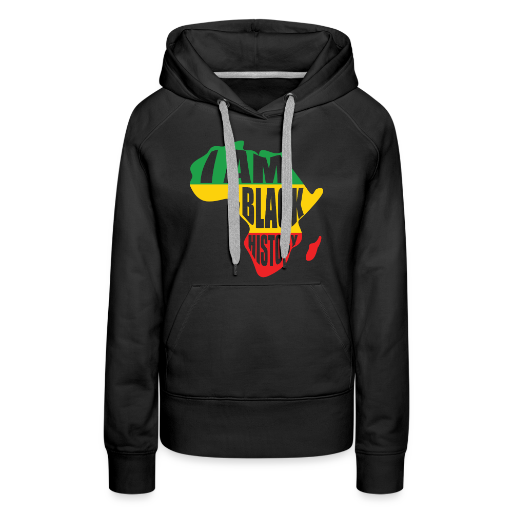 I Am Black History (color) - Women’s Premium Hoodie - black