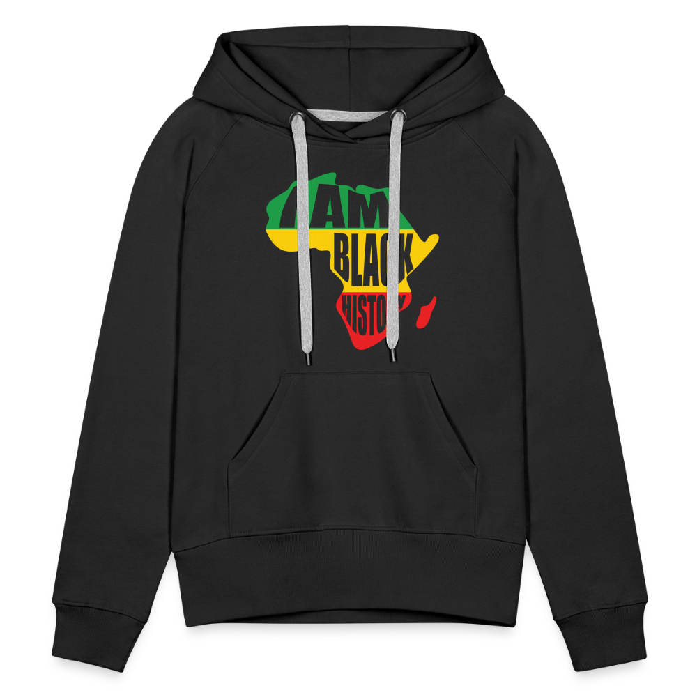 I Am Black History (color) - Women’s Premium Hoodie - black