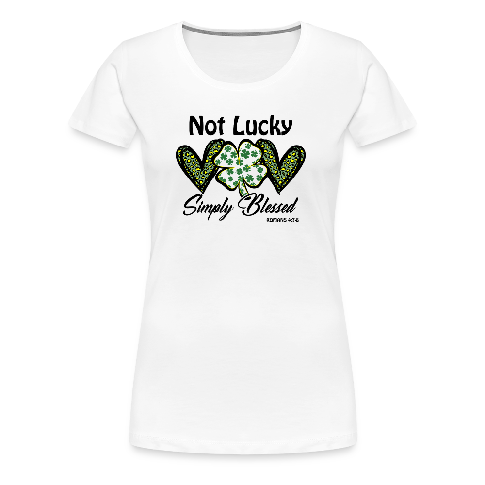 Simply Blessed Irish - Women’s Premium T-Shirt - white