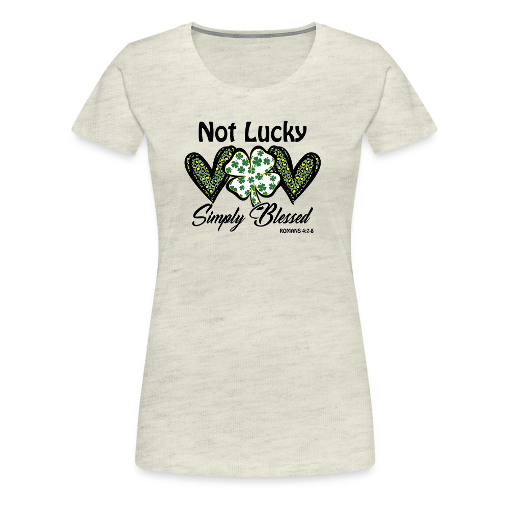 Simply Blessed Irish - Women’s Premium T-Shirt - heather oatmeal