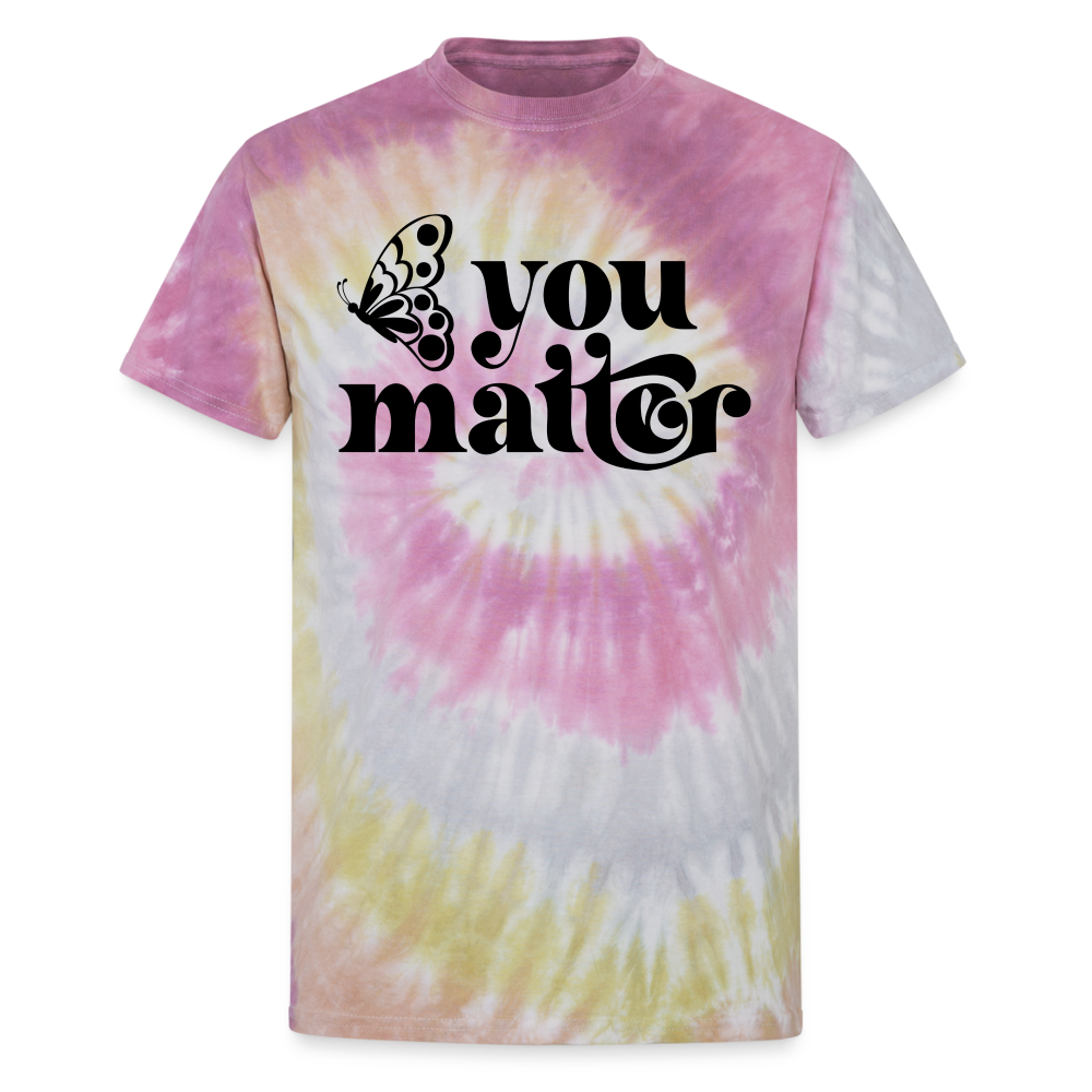 You Matter - Unisex Tie Dye T-Shirt - Desert Rose