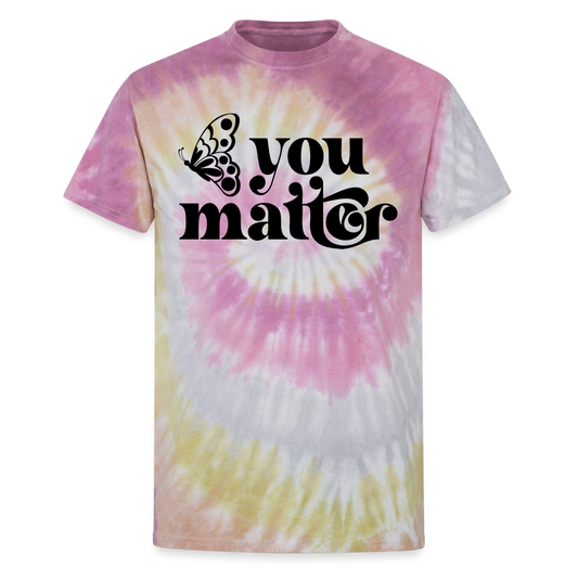 You Matter - Unisex Tie Dye T-Shirt - Desert Rose