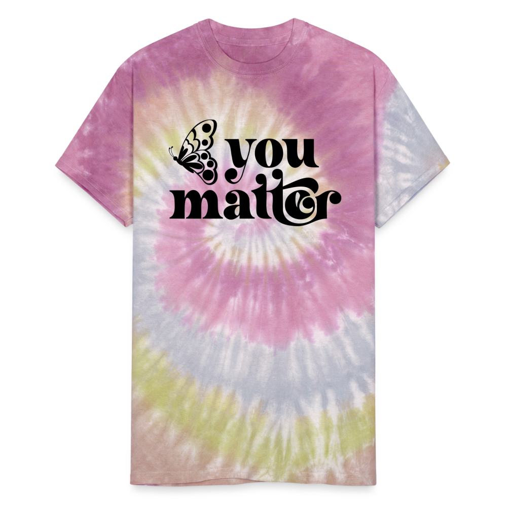 You Matter - Unisex Tie Dye T-Shirt - Desert Rose