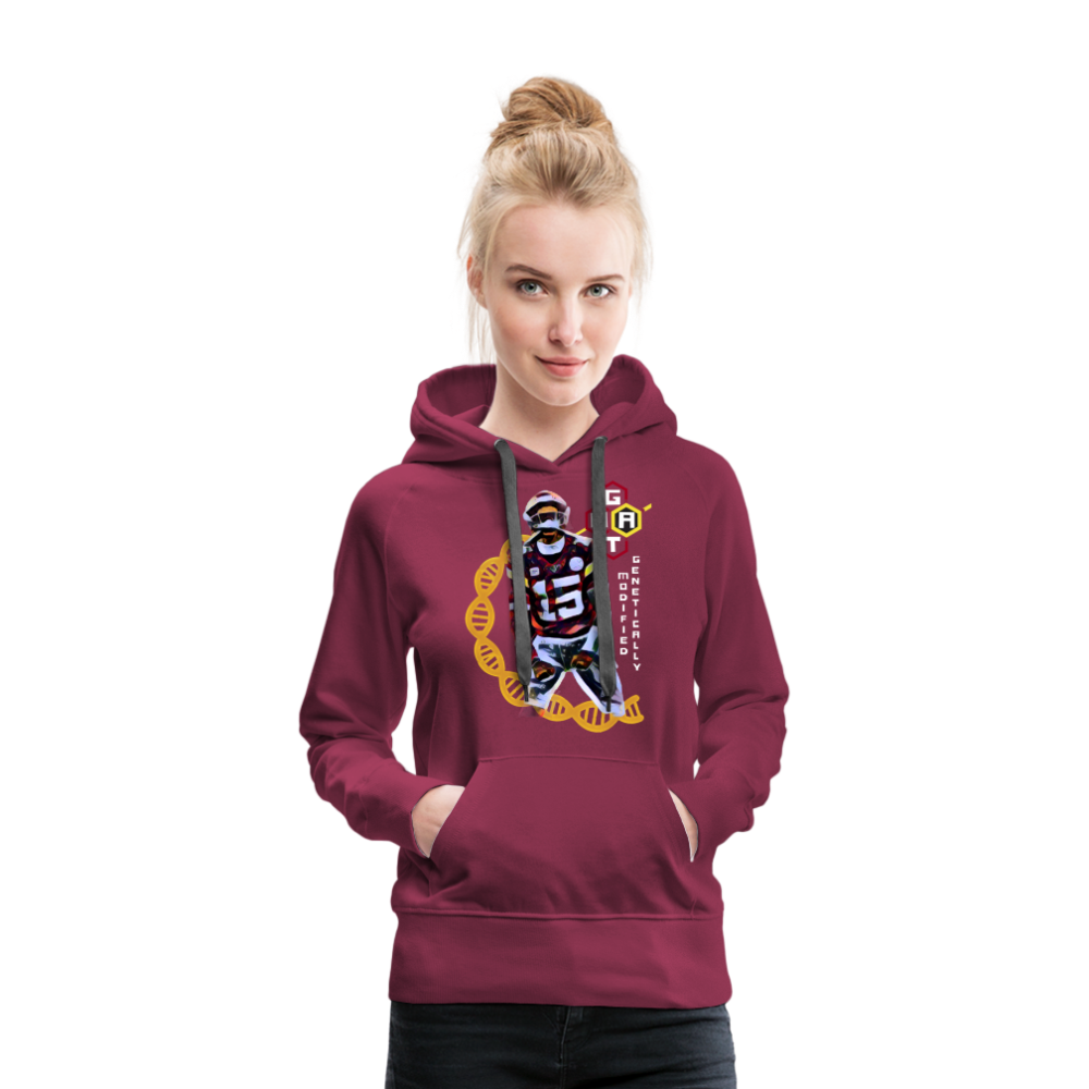 Football GOAT - Women’s Premium Hoodie - burgundy