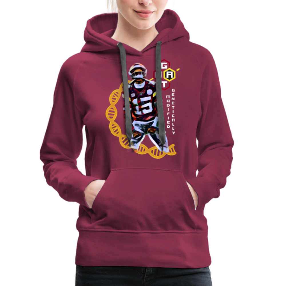 Football GOAT - Women’s Premium Hoodie - burgundy