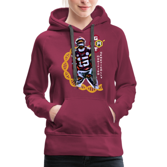 Football GOAT - Women’s Premium Hoodie - burgundy