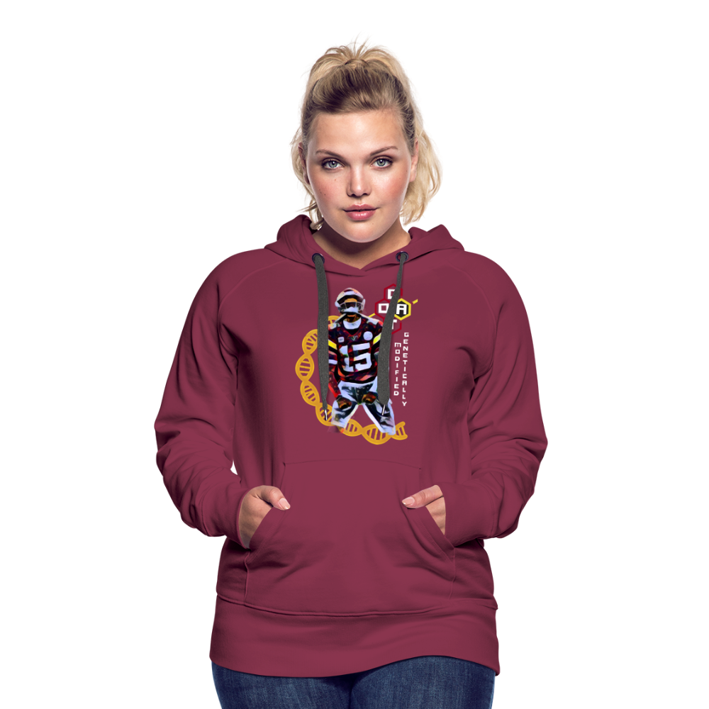 Football GOAT - Women’s Premium Hoodie - burgundy