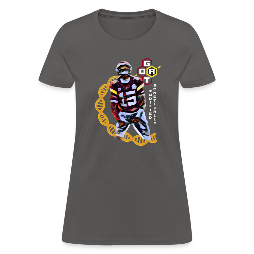 Football GOAT - Women's T-Shirt - charcoal