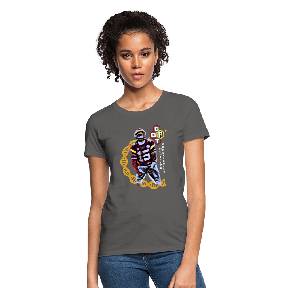 Football GOAT - Women's T-Shirt - charcoal