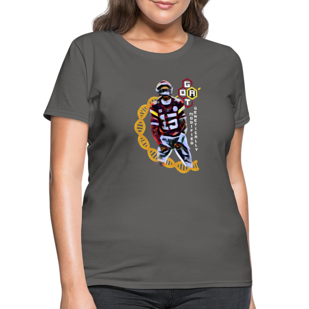 Football GOAT - Women's T-Shirt - charcoal