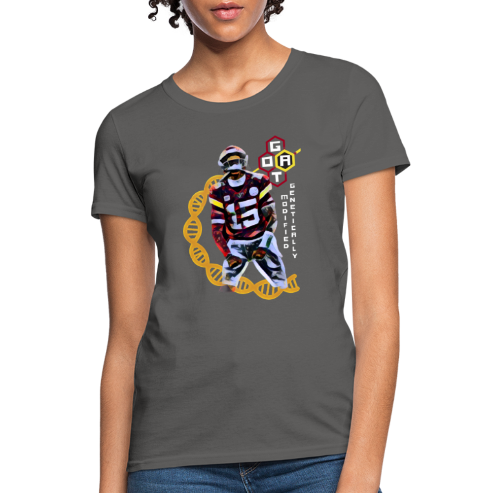 Football GOAT - Women's T-Shirt - charcoal