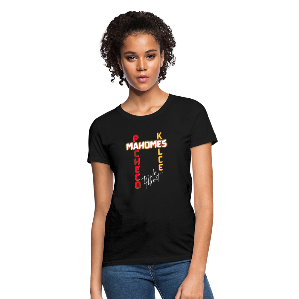 Triple Threat Chiefs - Women's T-Shirt - black