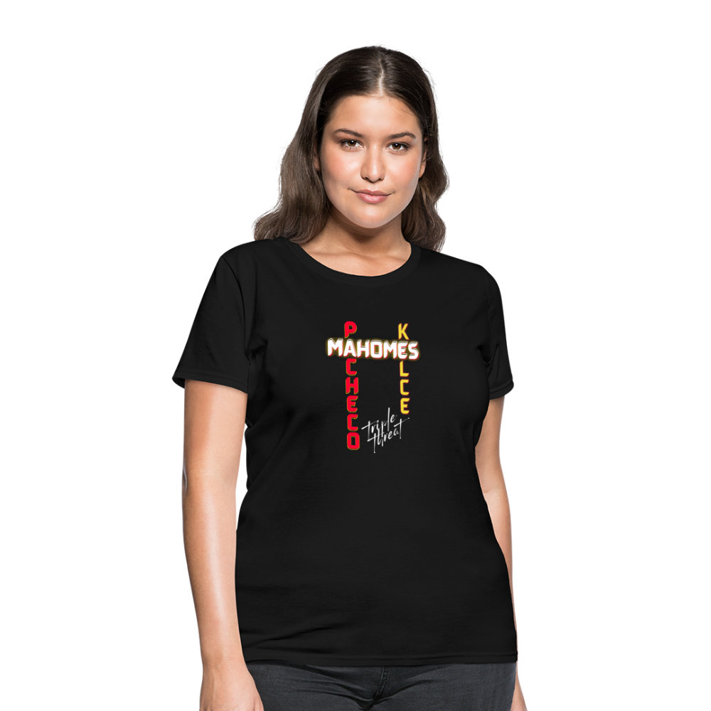 Triple Threat Chiefs - Women's T-Shirt - black