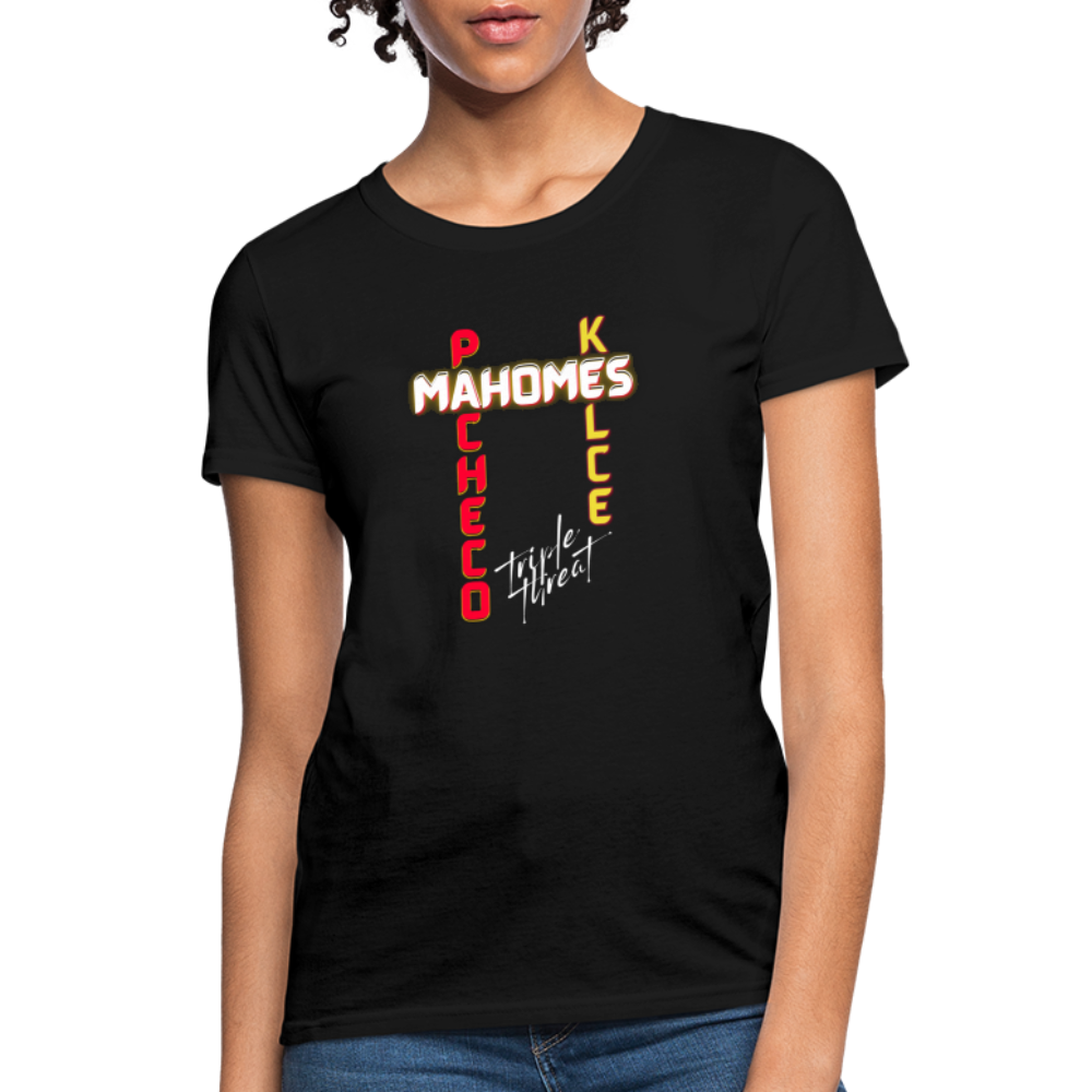 Triple Threat Chiefs - Women's T-Shirt - black