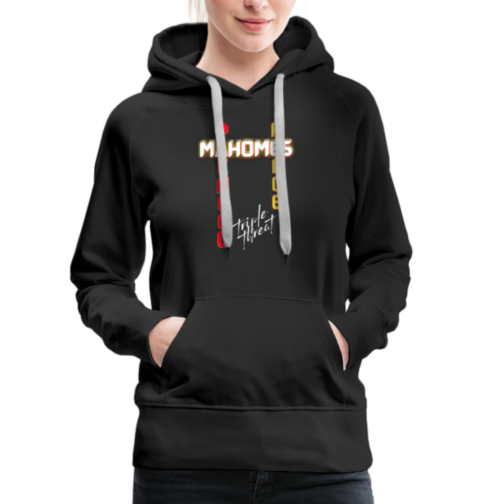 Triple Threat Chiefs - Women’s Premium Hoodie - black