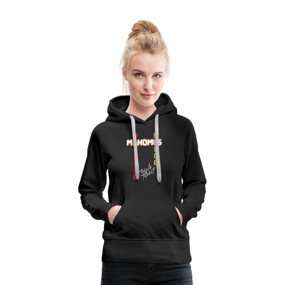 Triple Threat Chiefs - Women’s Premium Hoodie - black