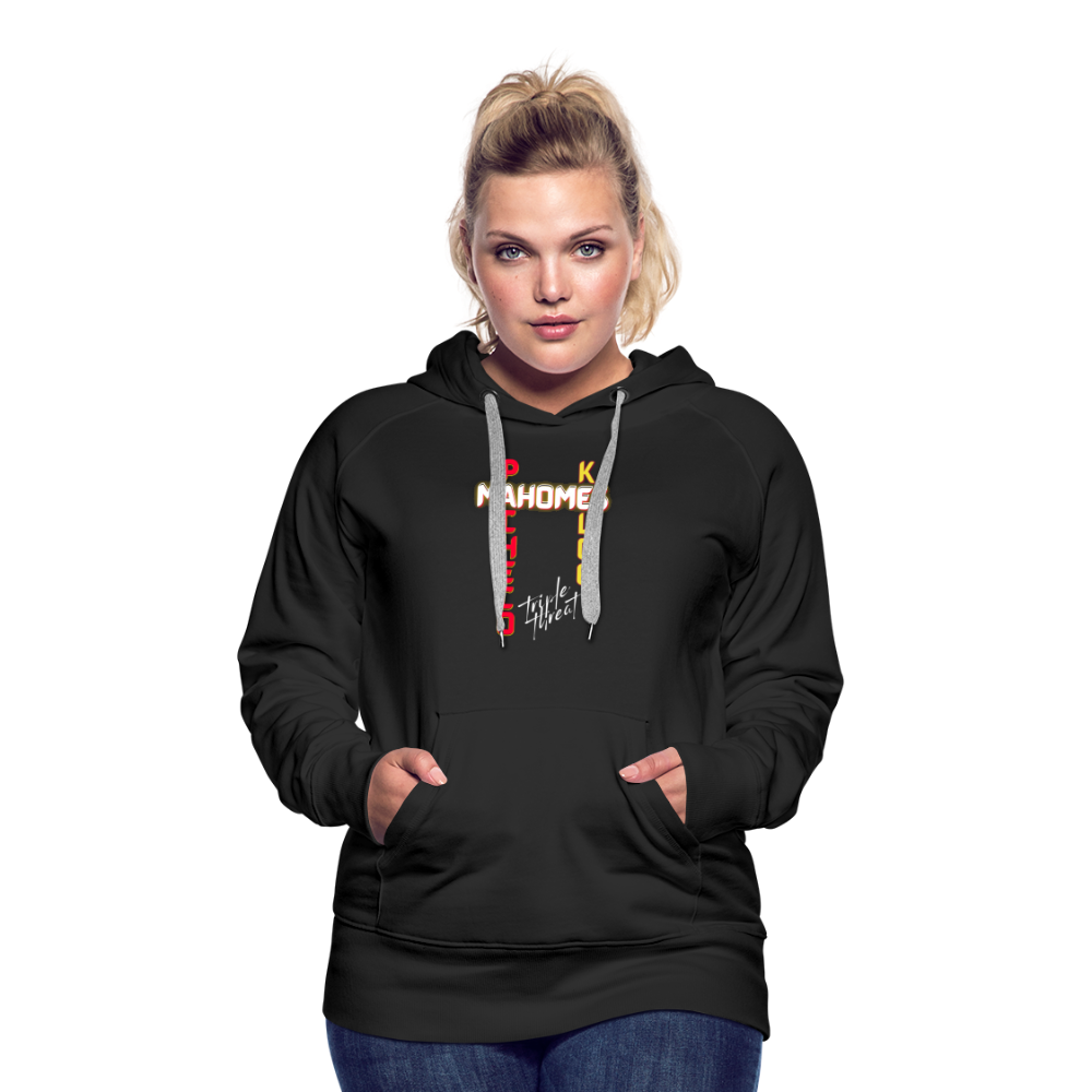 Triple Threat Chiefs - Women’s Premium Hoodie - black