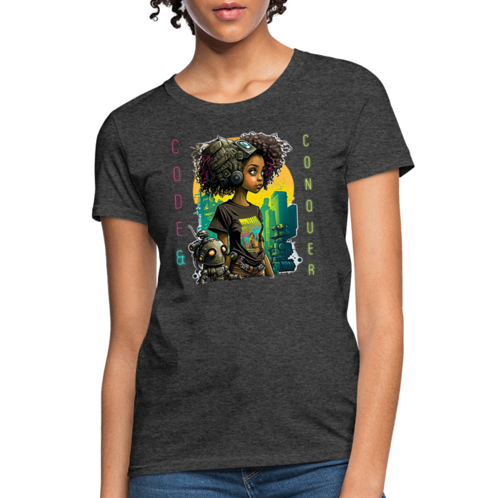 Code & Conquer - Women's T-Shirt - heather black