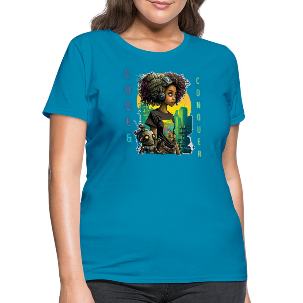 Code & Conquer - Women's T-Shirt - turquoise