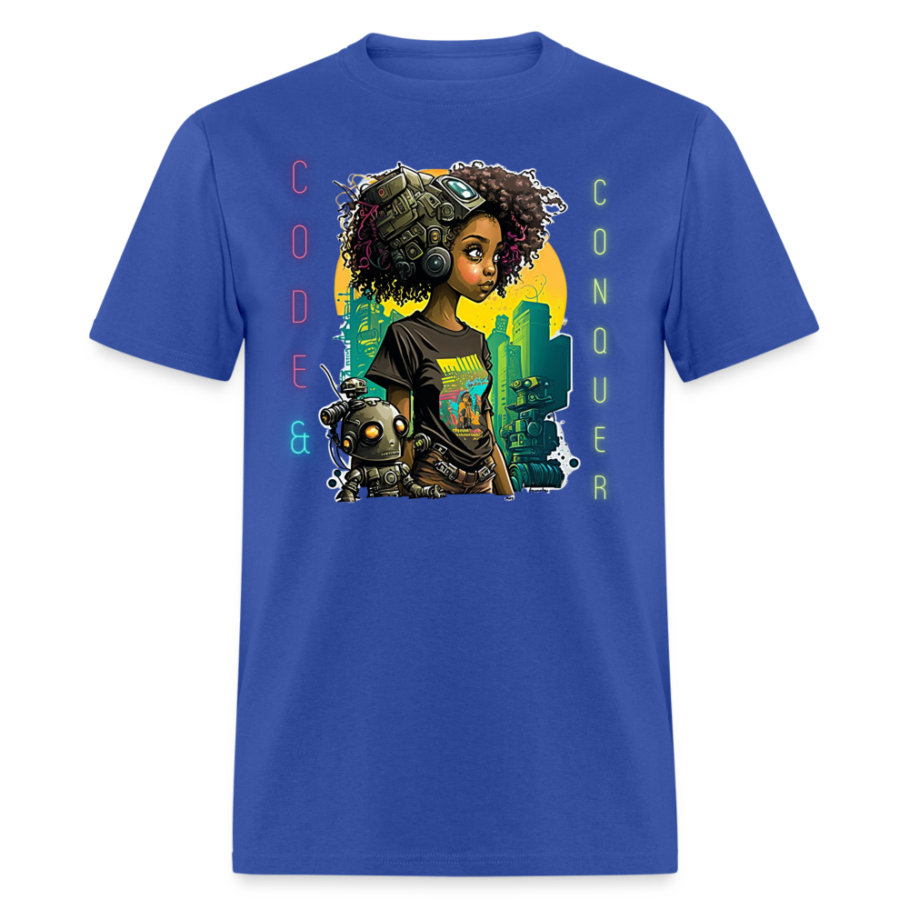 Code & Conquer - Unisex Classic T-Shirt - royal blue