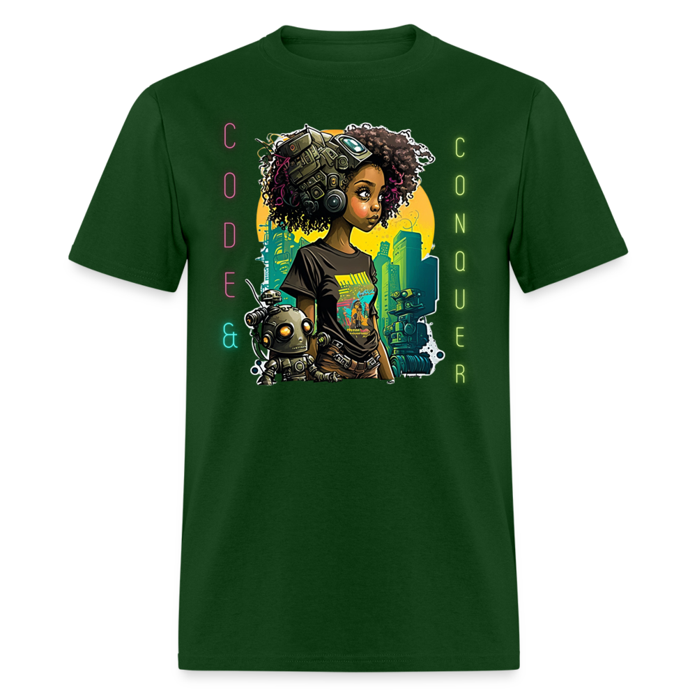 Code & Conquer - Unisex Classic T-Shirt - forest green