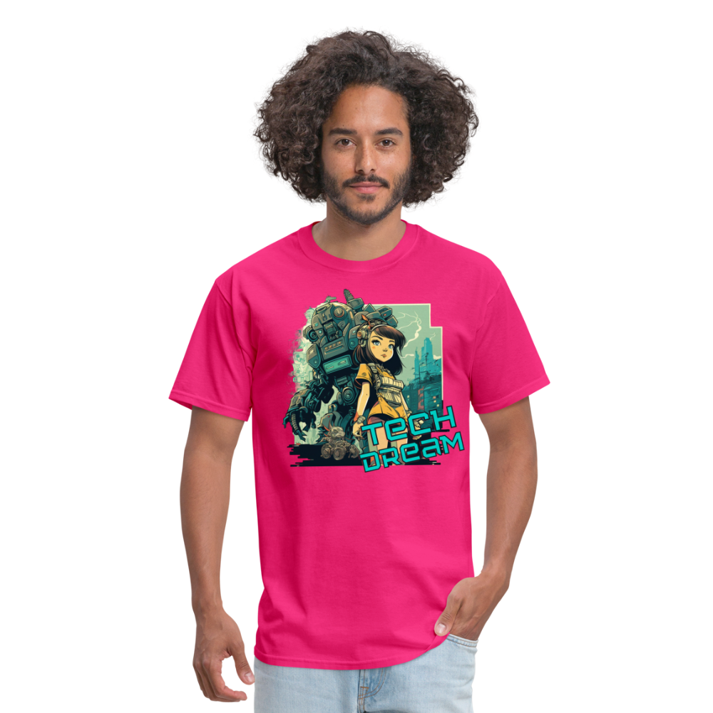 Tech Dream - Unisex Classic T-Shirt - fuchsia