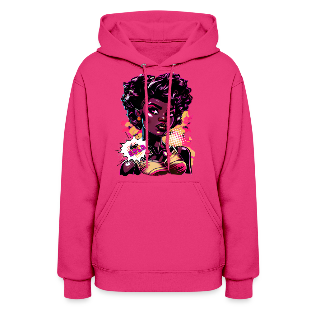 Ms. POPular's "BE BOLD" - Women's Hoodie - fuchsia