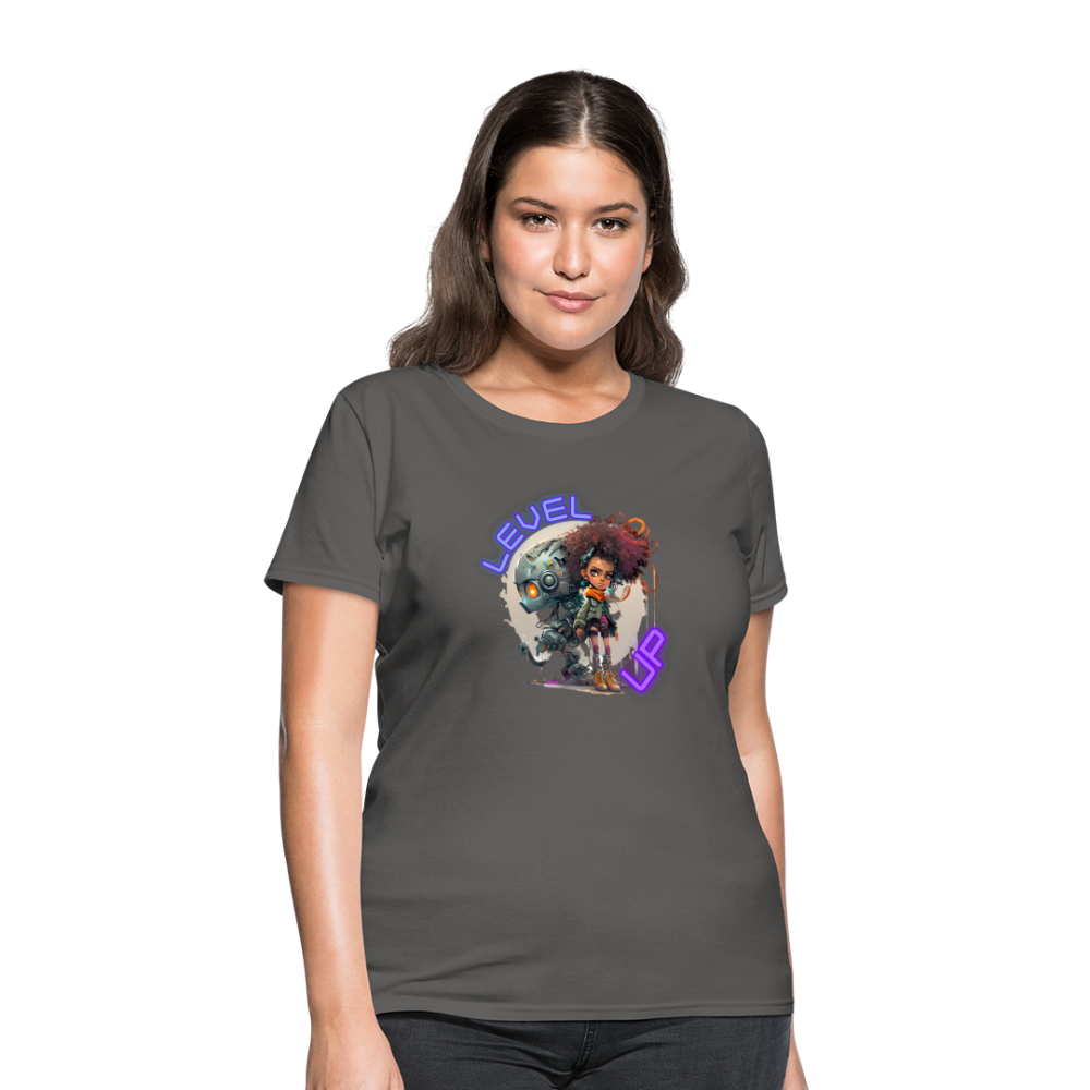 LEVEL UP - Women's T-Shirt - charcoal