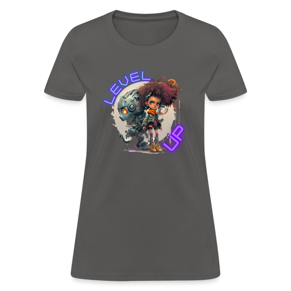 LEVEL UP - Women's T-Shirt - charcoal