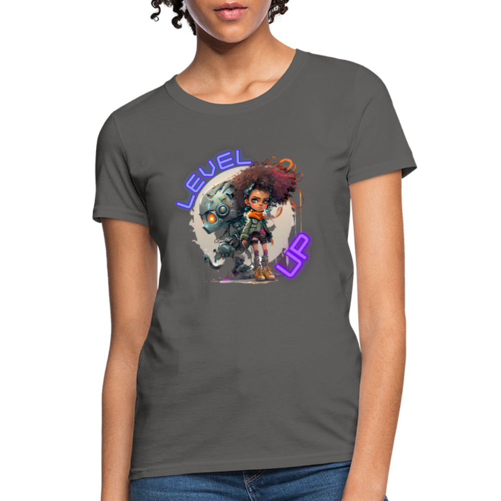 LEVEL UP - Women's T-Shirt - charcoal