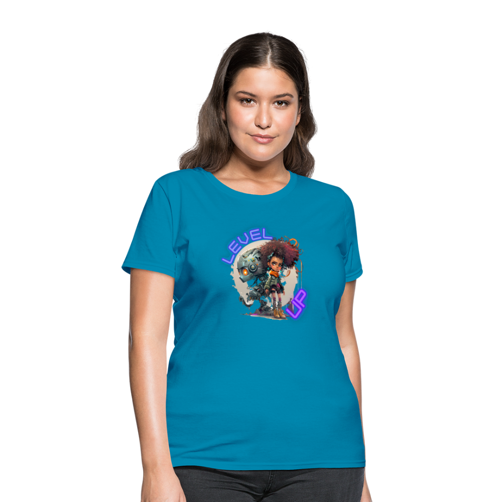 LEVEL UP - Women's T-Shirt - turquoise