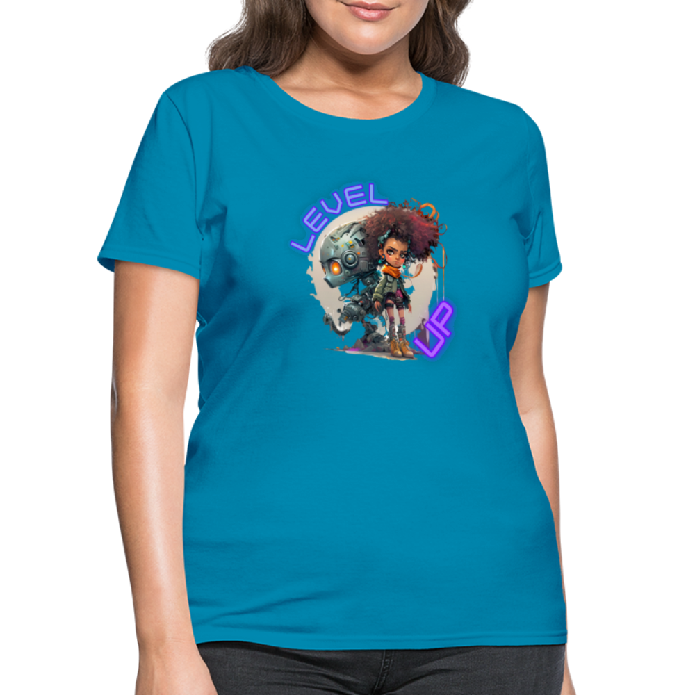 LEVEL UP - Women's T-Shirt - turquoise