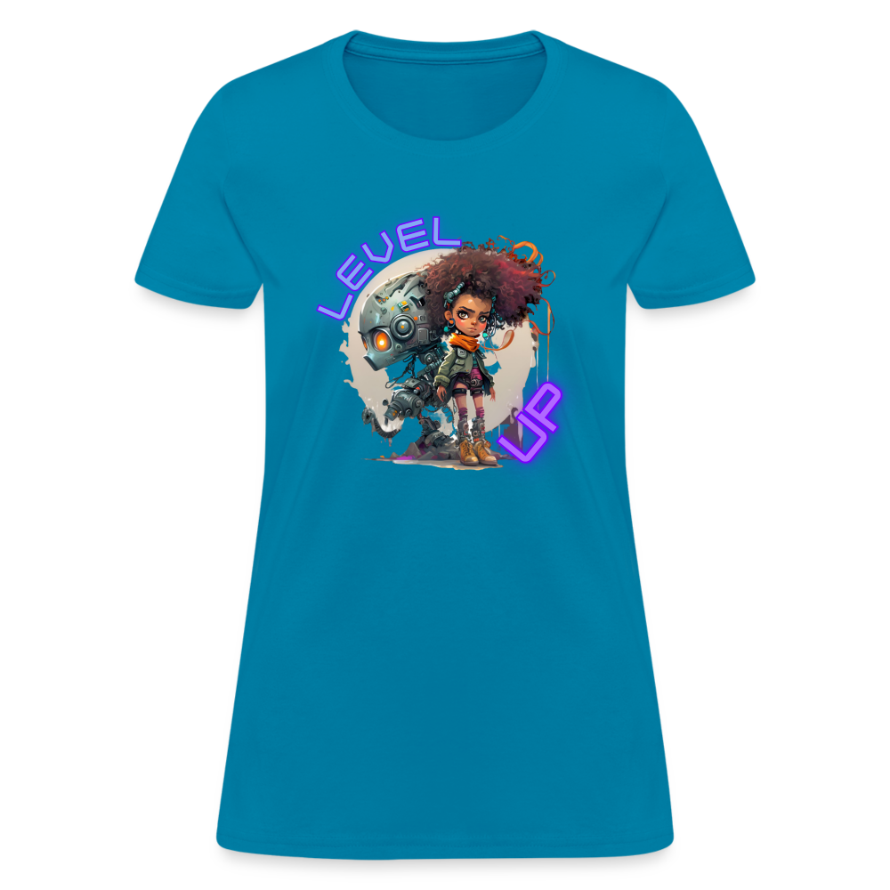 LEVEL UP - Women's T-Shirt - turquoise