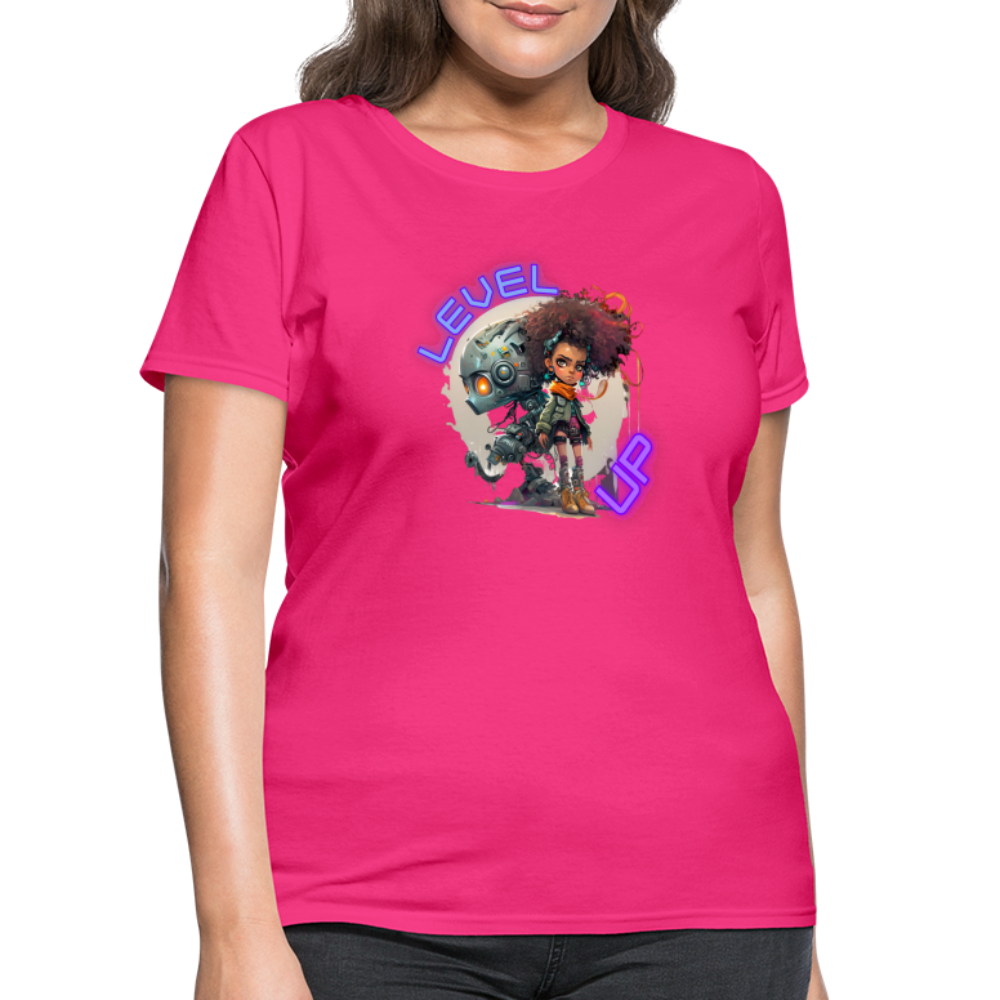 LEVEL UP - Women's T-Shirt - fuchsia