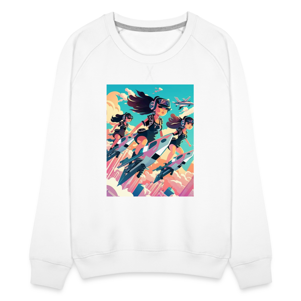 Jetsetter 3K - Women’s Premium Sweatshirt - white