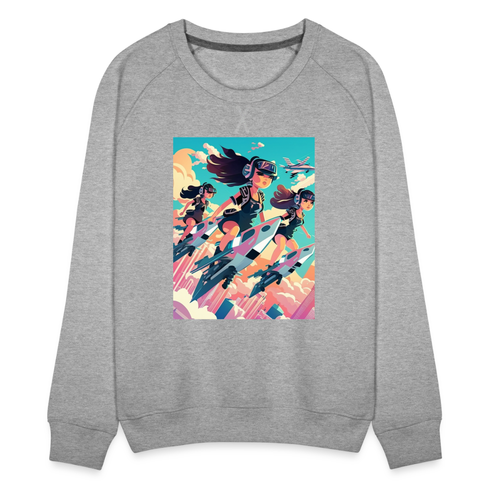 Jetsetter 3K - Women’s Premium Sweatshirt - heather grey