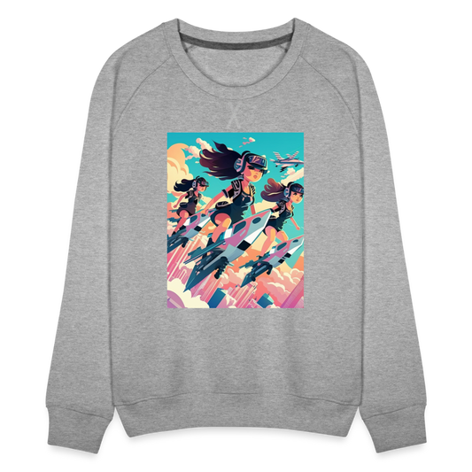 Jetsetter 3K - Women’s Premium Sweatshirt - heather grey