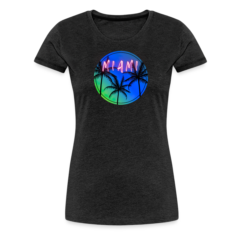 Electric MIAMI - Women’s Premium T-Shirt - charcoal grey