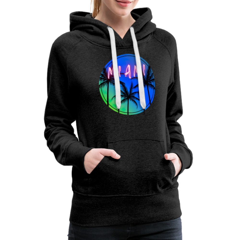 Electric MIAMI - Women’s Premium Hoodie - charcoal grey