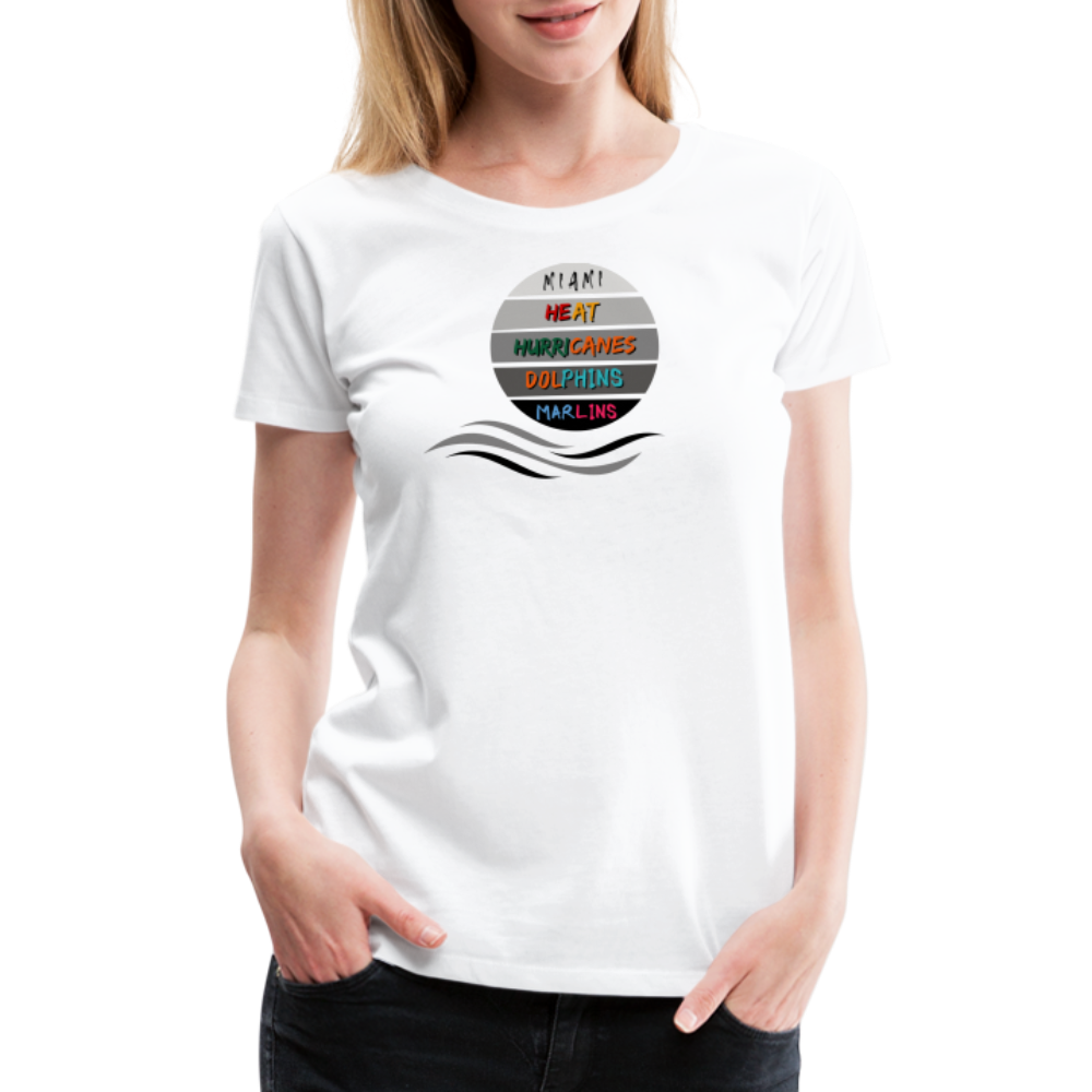 Miami Fanatic - Women’s Premium T-Shirt - white