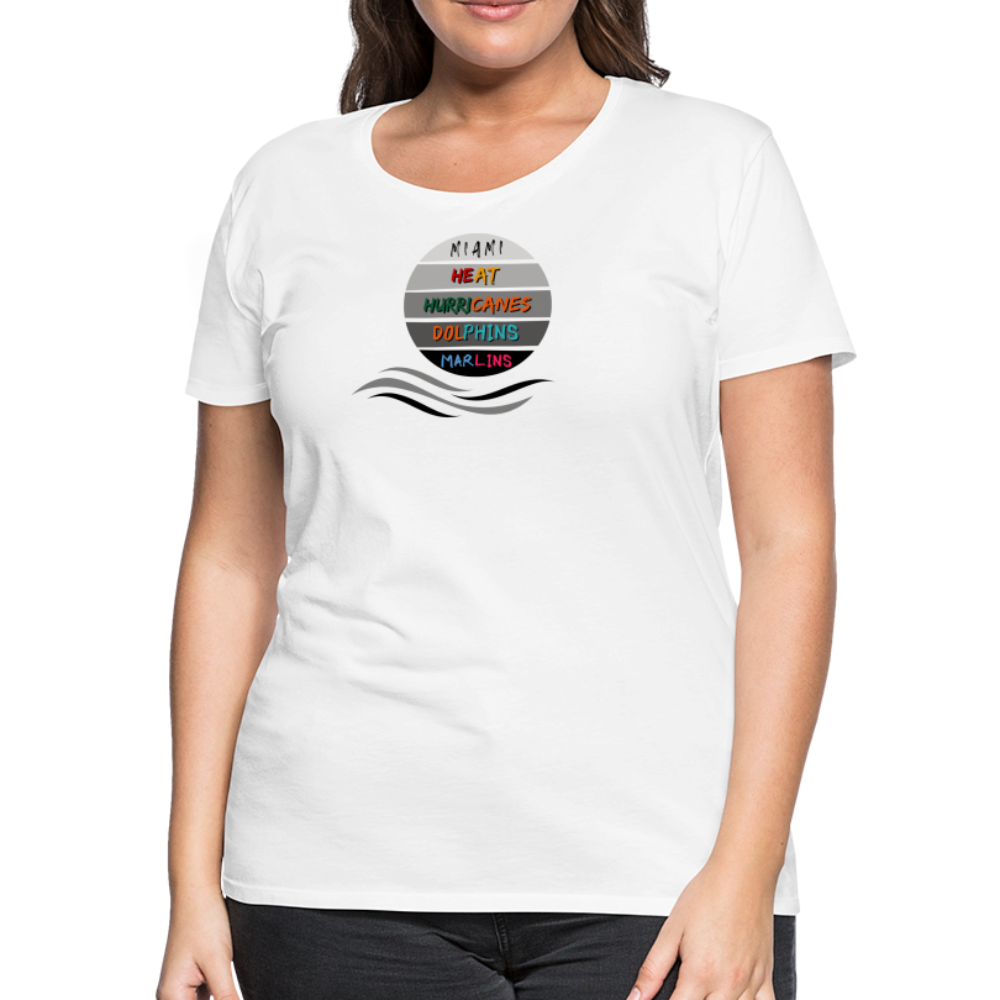 Miami Fanatic - Women’s Premium T-Shirt - white