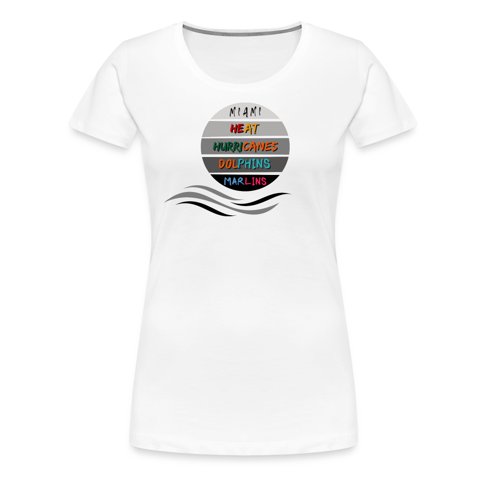 Miami Fanatic - Women’s Premium T-Shirt - white