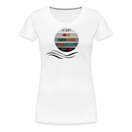 Miami Fanatic - Women’s Premium T-Shirt - white