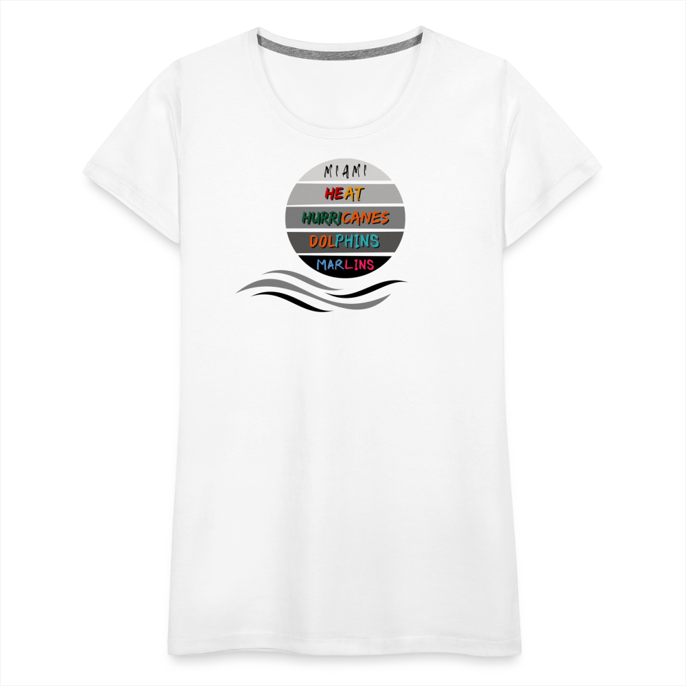 Miami Fanatic - Women’s Premium T-Shirt - white