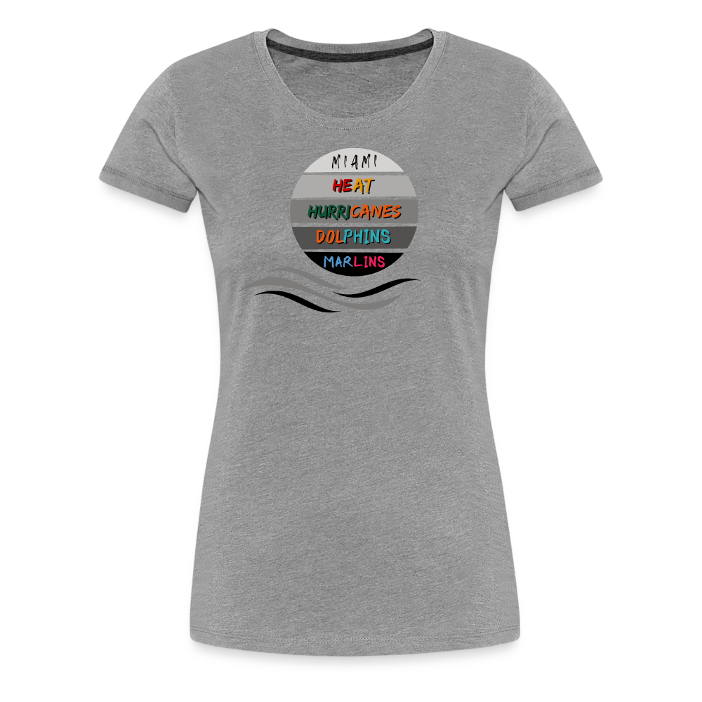 Miami Fanatic - Women’s Premium T-Shirt - heather gray